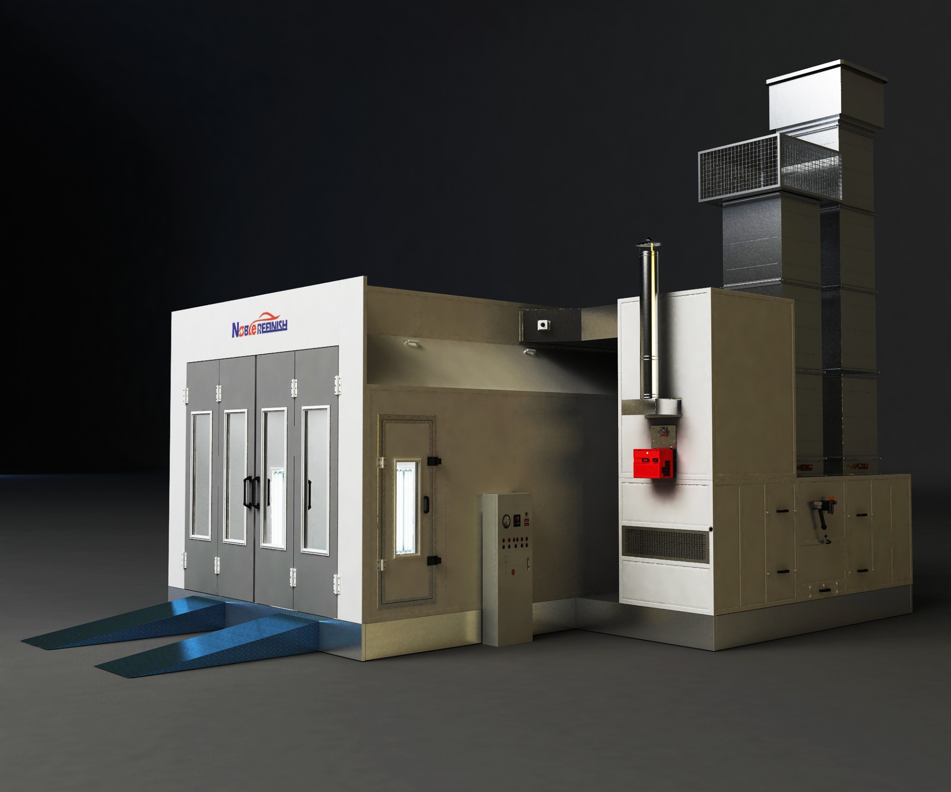 Australian Standard Full Downdraft Automotive Spray Booth Paint Booth JC-600 Noble Refinish